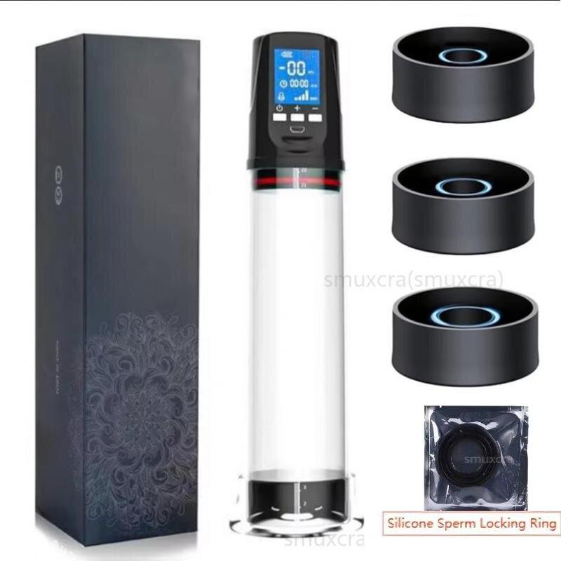 Automatic Penis Pump Electric Sucking Pump Real Penis Trainer for Man Big Cock Extender Penis Enlargement Sex Tool Adult Toys 18