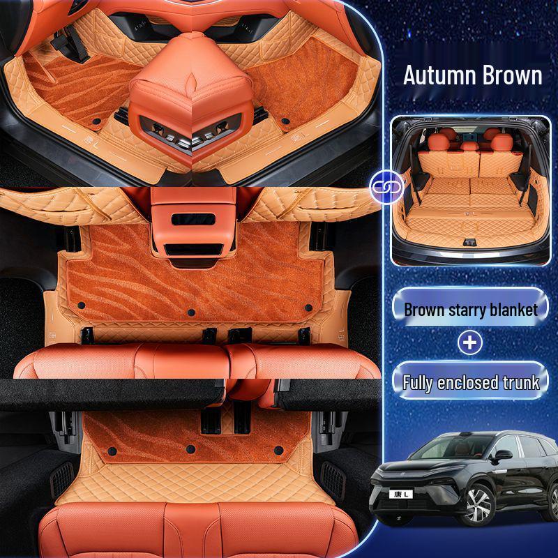 Floor Mats for 25 BYD Tang L Models - Custom-Fit, Modified Interior Mats for Tang L DMI and EV