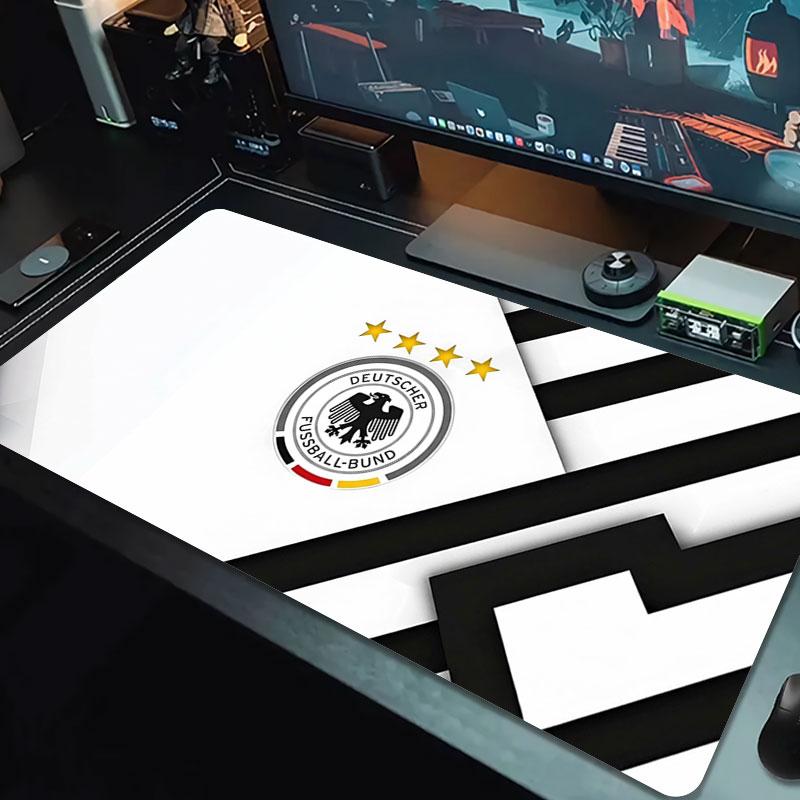 German Football Emblem Large Size Mouse Pad Large Gaming Table Cushion Nonslip Laptop Tablet Big Mousepad Xxl Mat Mini Pc Playmat With Lock Edge