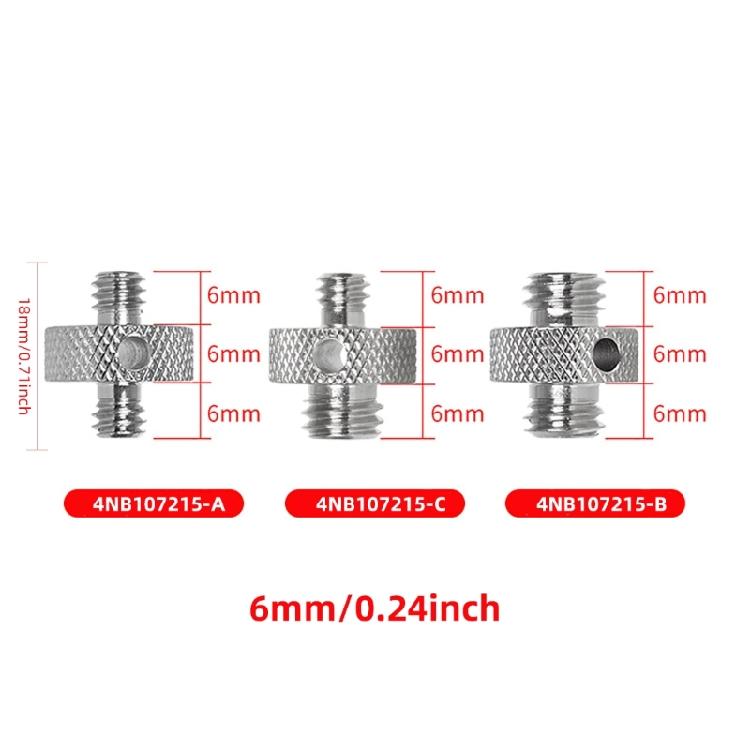 1/4 Inch Male to 3/8 Inch Male Tripod Screw 1/4 to 1/4 3/8 to 3/8 Adapter Tripod