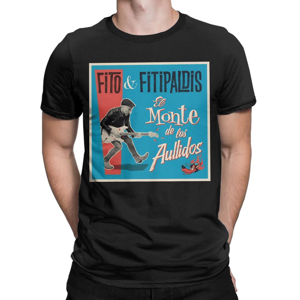 T-Shirt Sommer Fito Fitipaldis El monte de los aullidos Album T-Shirts Baumwoll-T-Shirt für Männer Y2K Lässiges Kurzarm-Oberteil T-Shirts