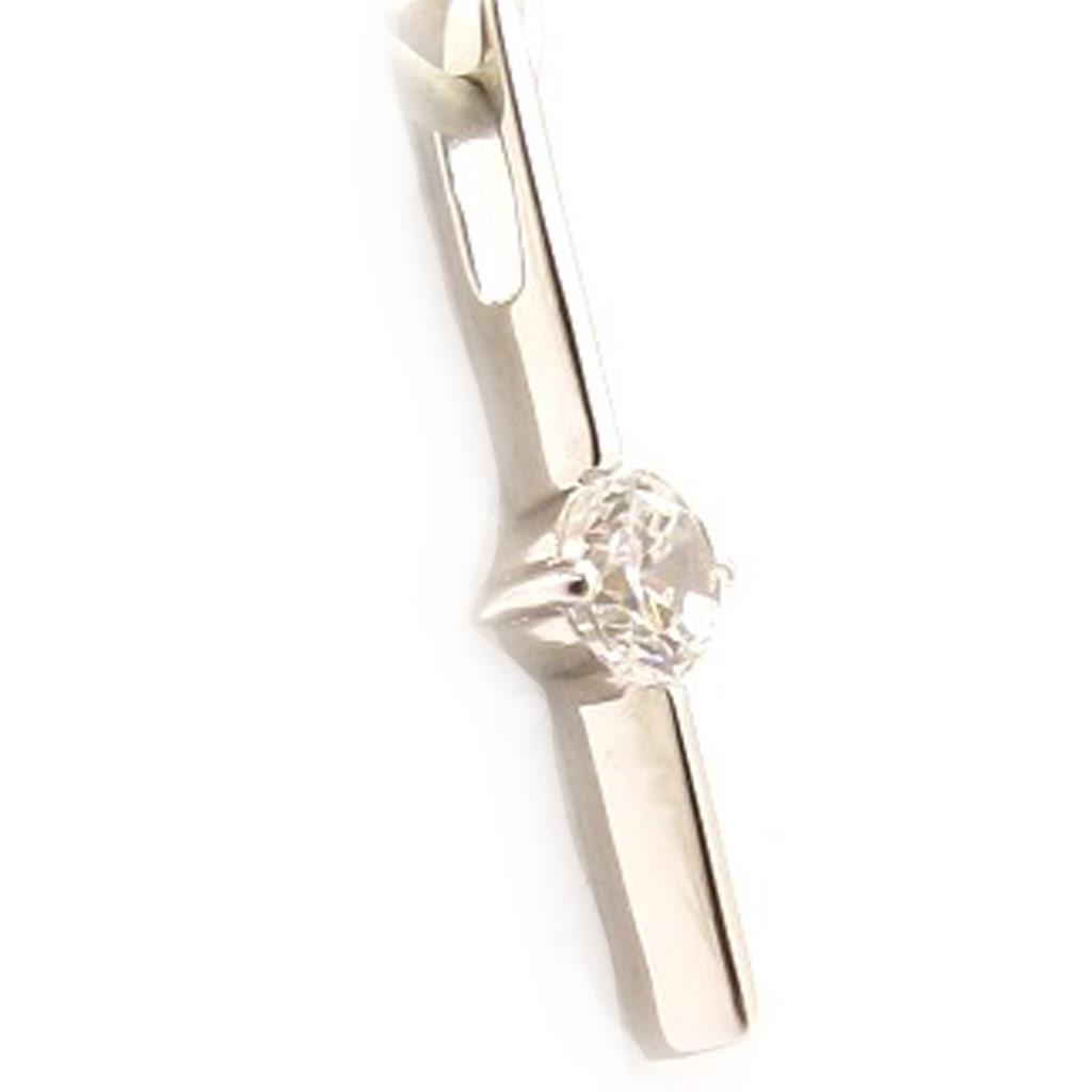 Les Trésors De Lily [C3625] - Stříbrný přívěsek 'Câlin' Bílý