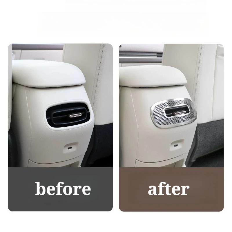 For GWM Ora 5 2026 Interior A Pillar Speaker Cover Trim Luxury Metal Look Tweeter Decoration Silver Titanium Car Styling