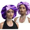 Best Selling Silk Head  Tie Bonnet with Custom Logo Reversible Hair Satin Sleeping Bonnets