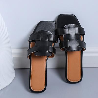 Moda 2024 Nuove Ciabatte Estive da Donna Sandali Bassi alla Moda Romana Designer Sandali Bassi Scarpe con Suola Morbida in Lattice Infradito da Spiaggia Traspiranti da Donna