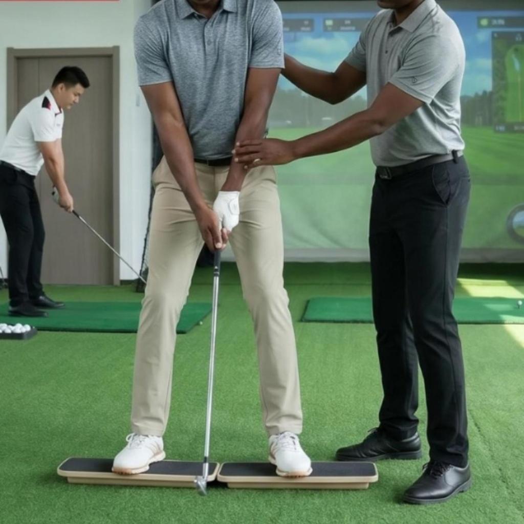 Golf Weight Transfer Board Portable Teaching Tool Compact for Beginners, Coaches