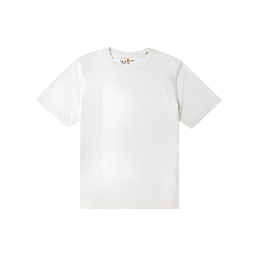 

Timberland Solid Color Breathable Round Neck Short Sleeve T-Shirt Men Tops White A2QB7-CM9 XL