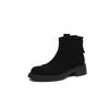 Fashion 2025 New Autumn Women Boots Round Toe Thick Heel Women Shoes Motorcycle Boots Cow Suede Modern Ankle Boots Platform Shoes
