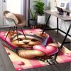 Office Carpet Cute Yorkshire Terrier with Heart Sofa Rug, Chair Mat Protection