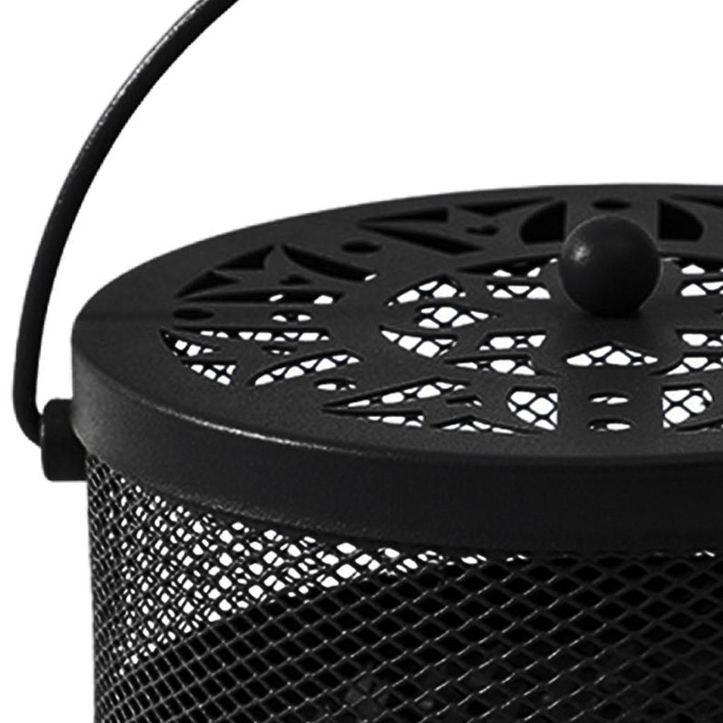 Coil Holder Censer Round Hollow Retro Hanging Incense Burner Stand for Travel Garden Camping