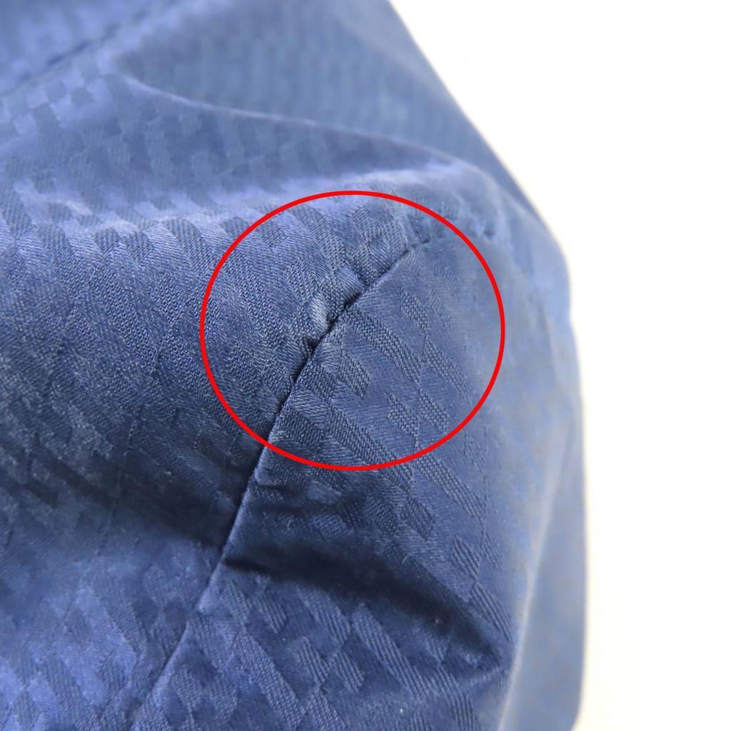 Excellent HERMES Pouch Ouse De Voyage PM Blue Silk Women Used