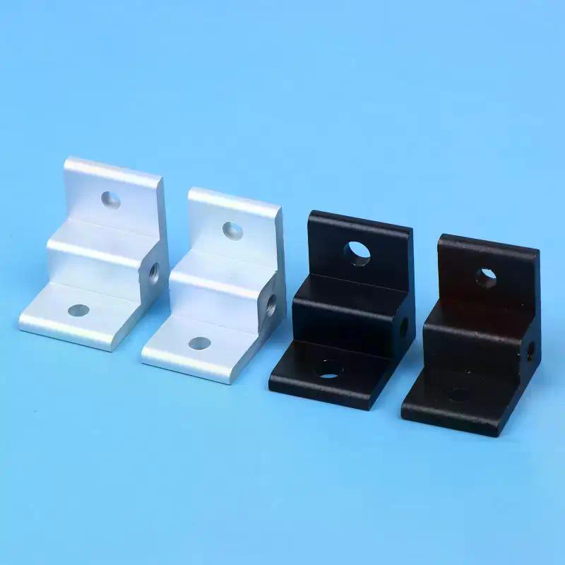 Aluminum Profile Corner Code Anchor Wheel Connector Right-angle Extrusion Foot Pad Mounting Bracket For 20/30/40 Alu Profiles