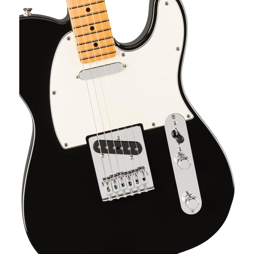 Fender Player II Electric Maple with Soft Case Telecaster® Guitar, Fingerboard, Black,