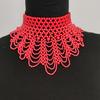 Imitation Pearl Fake Collar Necklace Hollow Design Multi Layer Detachable Collar Solid Color Dress Accessory