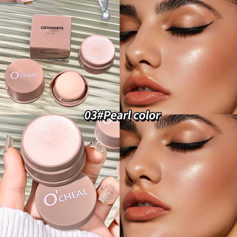 Крем-хайлайтер O Qian Ya: Жемчужный Водный Блеск для Естественного Осветления и Тонкого Мерцающего Контуринга