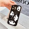 Pandas Pattern Soft TPU Phone Case for iPhone 17 Air 16 15 14 Pro Max Plus 13 12 Mini 8 7 X Xs Back Cover