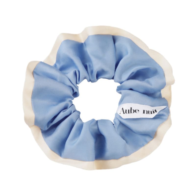 Aube Nuit Aube Nuit Two-tone Line Hair Scrunchie Sky Butter M