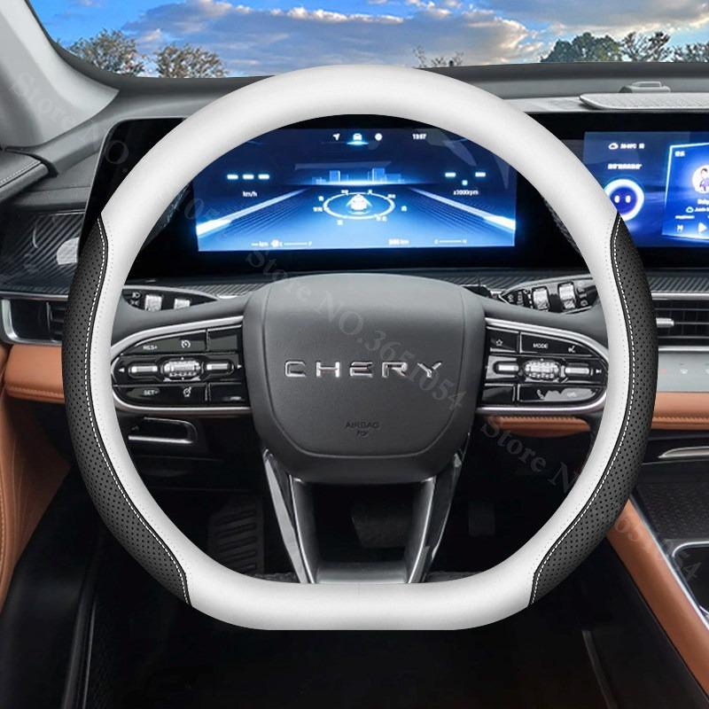 Für Chery Tiggo 7 8 L PLUS PRO 9 C-DM Auto Lenkradabdeckung Leder Ultra-dünn Anti-Rutsch Auto Griffwickel Abdeckungen Zubehör