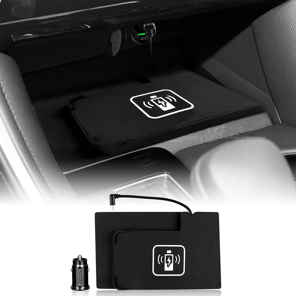 Car Wireless Phone Charger Pad Fast Charging Mat PVC For Toyota Avalon 2019-2022