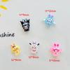60 Pcs New 3D Mini Cartoon Puppy Little Rabbit Lovely Resin Flat Back Scrapbook Diy Nail Decoration Component Holiday Gifts A6