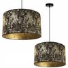 Hanging Lamp, Ceiling Chandelier, Lampshade, Gold Pattern