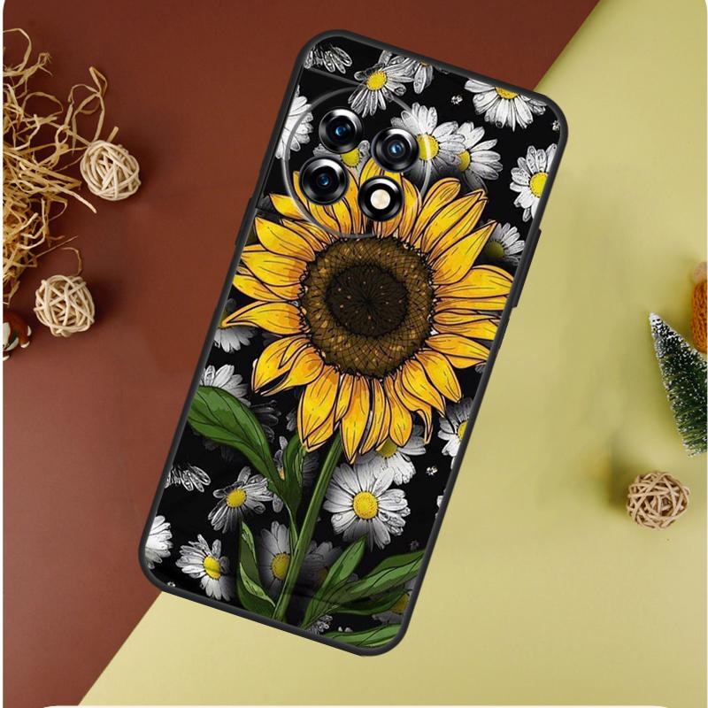 Summer Daisy Sunflower Floral For OnePlus Nord CE 4 3 2 Lite N20 N30 9 10 Pro 8T 9RT 10T 10R 13R 12R 11 12 13 Phone Case