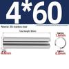 304 Stainless Steel Slotted Spring Pin, Cylindrical Shaft Pin, Locating and Hollow Pin (M5-M12)