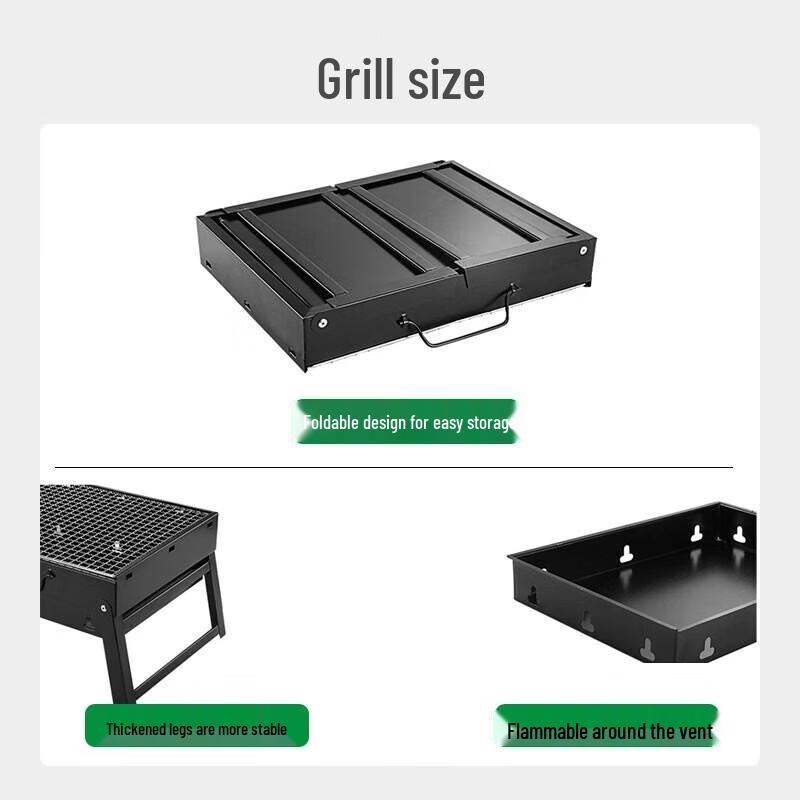 Portable Folding Charcoal BBQ Grill