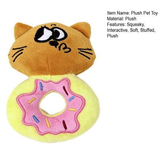 Squeaky Dog Chew Toy for Small Medium Large Dogs Soft Stuffed Cartoon