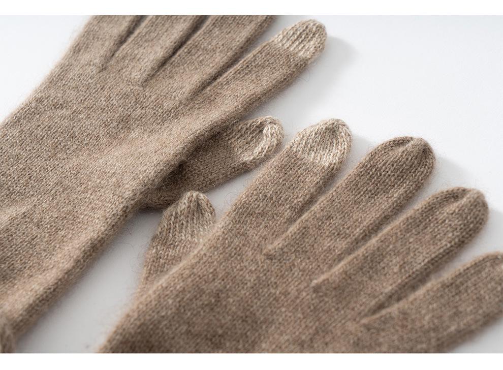 100% Pure Cashmere Gloves: Stylish & Warm Autumn/Winter Wrist Guards for Men, Women & Couples
