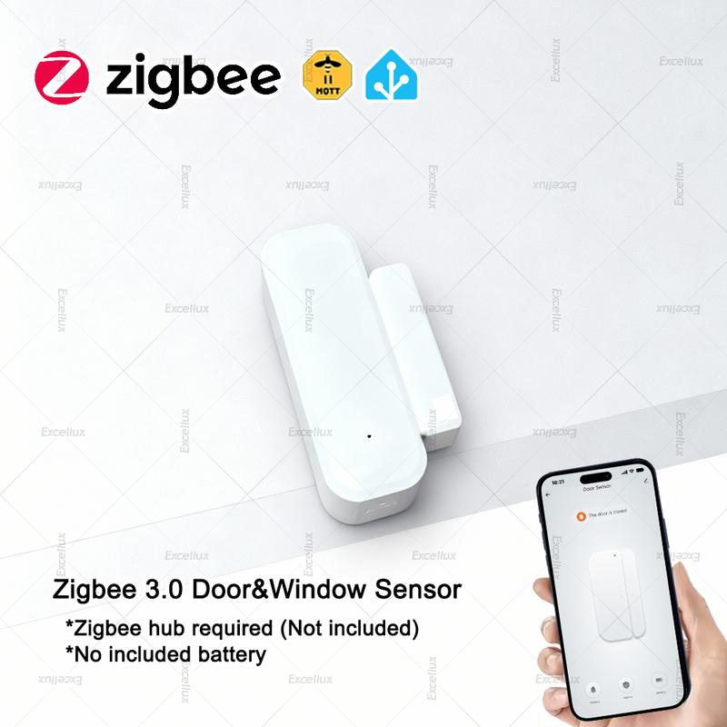 

Smart ZigBee 3.0 Door And Window Sensor Smart Home Security Protection Door Open Closed Detector for Tuya Smart Or Zigbee2MQTT