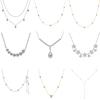 Jewellery  Mulit Style White Yellow Gold 925 Silver Choker Chain VVS1 GRA Moissanite Pendant Necklace for Women
