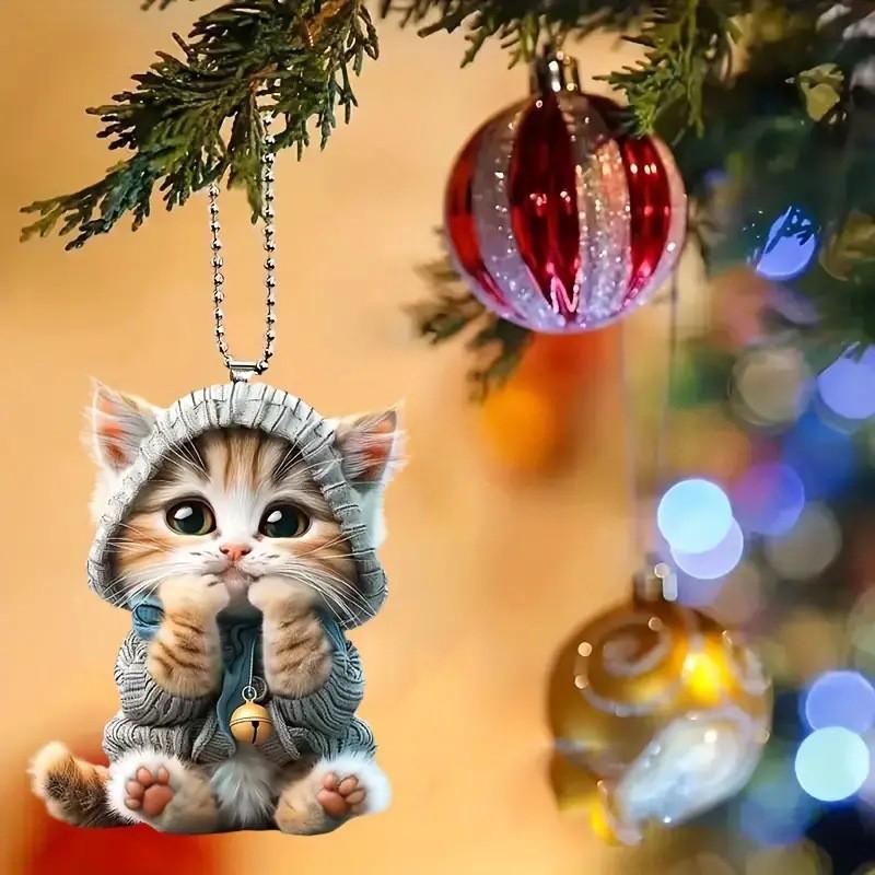 Charming Acrylic Decorative Pendant Ideal For Car Accessories And Christmas Ornaments