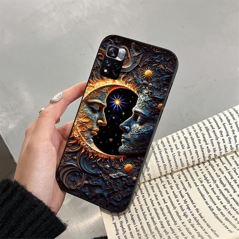 Moon And Sun Phone Case For Xiaomi Redmi Note 13 12 Pro 11S 11 10 Pro 10S 12S Redmi 10 9C 13C