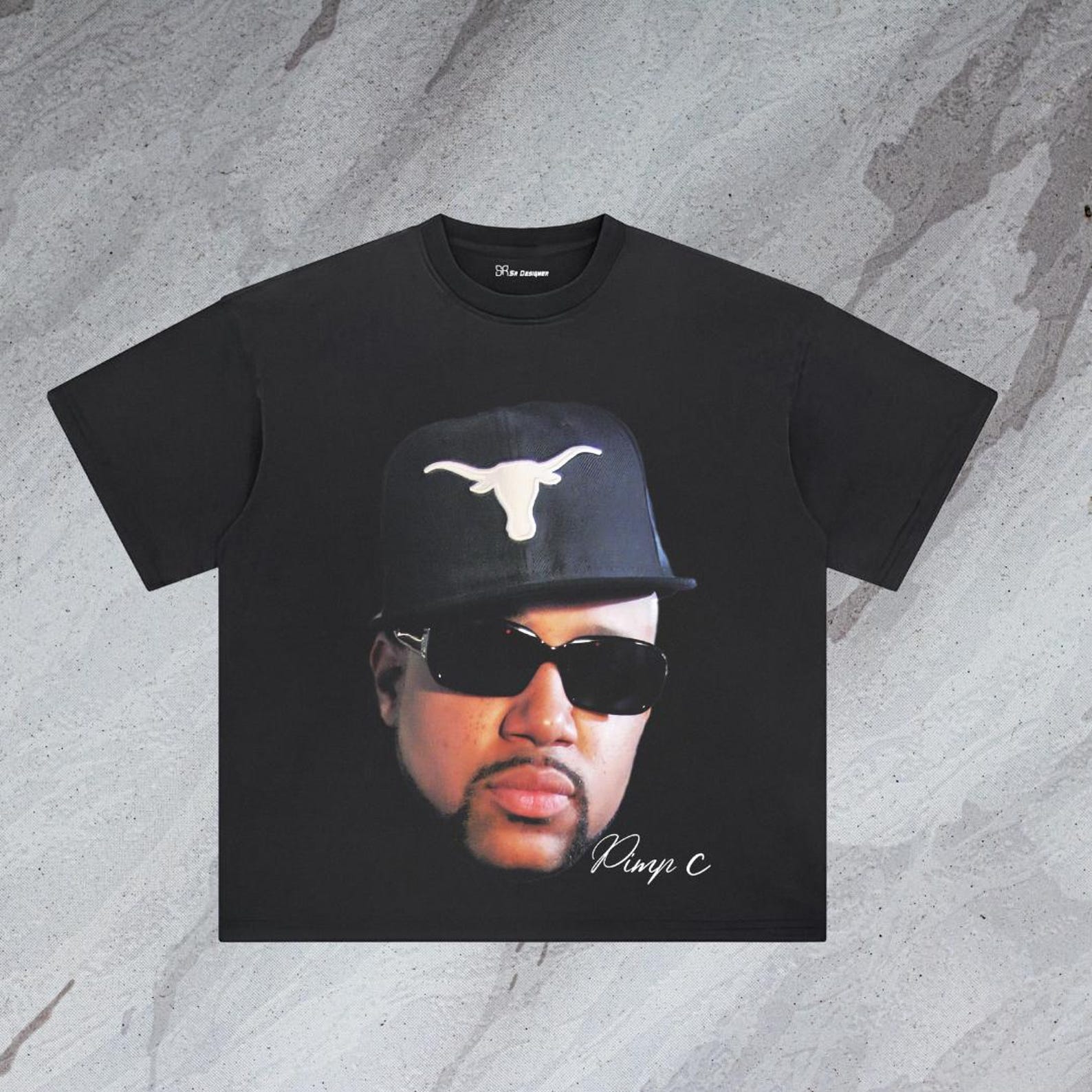 Pimp C Big Head Tee M
