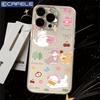 Cute cat is suitable for Apple 16/12/13 mobile phone case 14/15promax transparent 7/8P soft XS fine hole