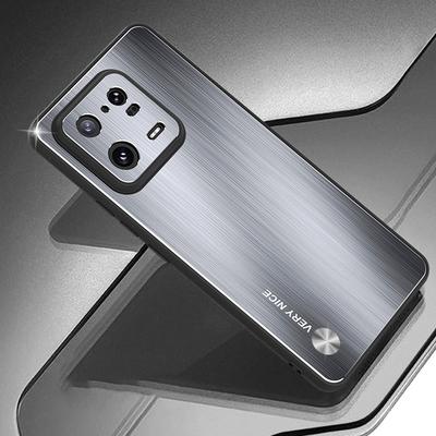 For Xiaomi 13 Pro 5G Anti-Scratch Aluminium Alloy Back TPU Frame Protective Case Brushed Phone Cover