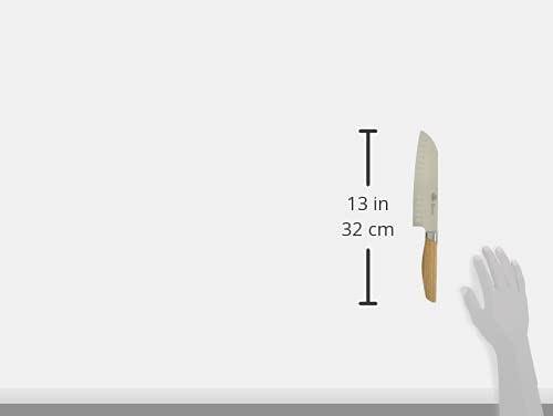 Ballarini Tevere Santoku Knife, 18cm, All Steel, Stainless Steel, Officially Sold in Japan, Tevere 18587-181
