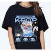 Demon Hunter Tiger Print The Tiger and Bird Demon Hunter Tiger Tee Hunters Tiger Fan Kpop Saja Boys T-Shirt Kpop Tops