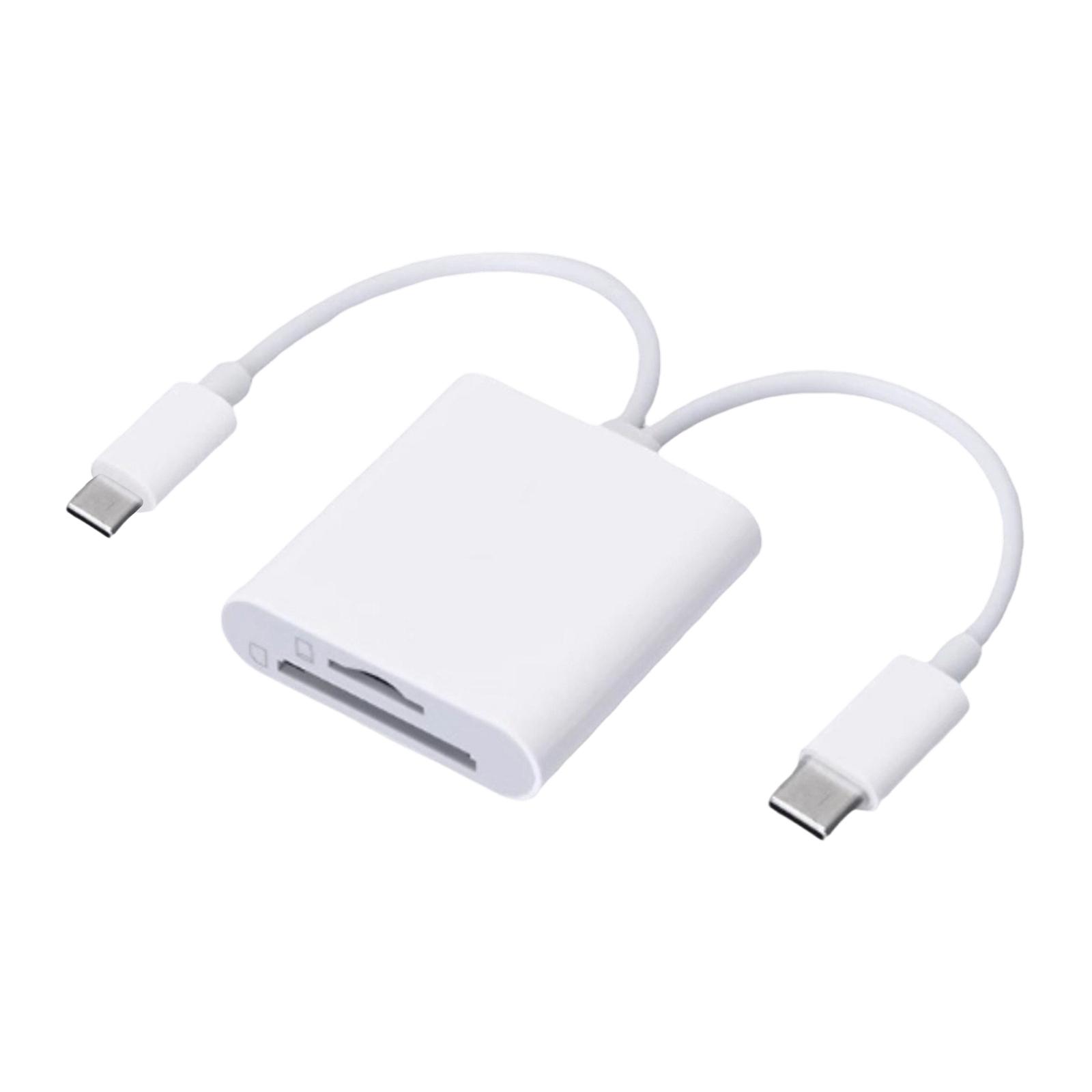 

Compatible With Type-C Phones And Computers, Multifunctional Card Reader For Camera SD Memory Cards And TF Storage Cards One Size