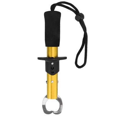 Pegador de Lábios de Peixe Aço Inoxidável Suporte de Pegador de Peixe Ferramenta de Pesca com Alça de Pulso Equipamento de Pesca