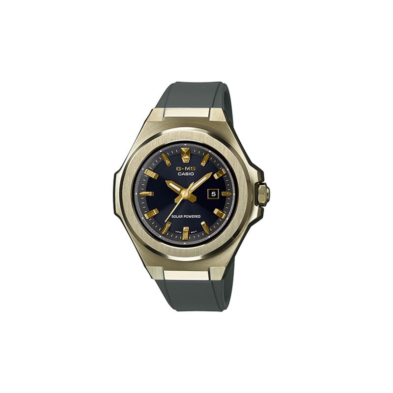 

Casio BABY-G G-MS series, elegant and fashionable, solar powered, sports waterproof, quartz movement, resin strap, Japanese and Korean MSG-S500G-3APR чорний
