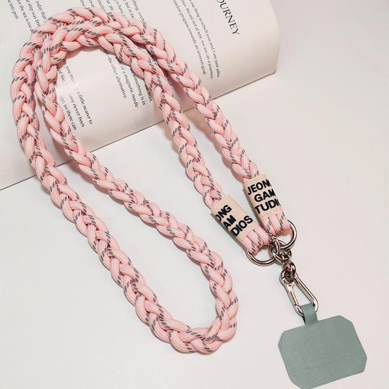 Trendy Korean Crossbody Lanyard - Long Braided Strap Outdoor/Mountaineering, Strong Secure Shoulder/Neck Anti-Theft/Anti-Snatch