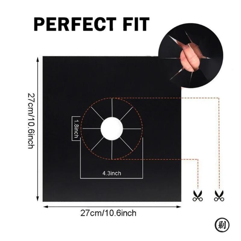 1/2/4pcs 27 Cm Gas Stove Surface Protection Pad Washable Oil and Dirt Resistant Kitchen Cleaning Accessories Home Gadgets