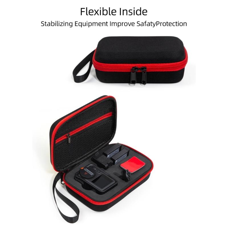 Small Storage Bag For Action 5Pro Camera Case, Soft Padded Protections, Water Resistant Exterior Organizers Handbag