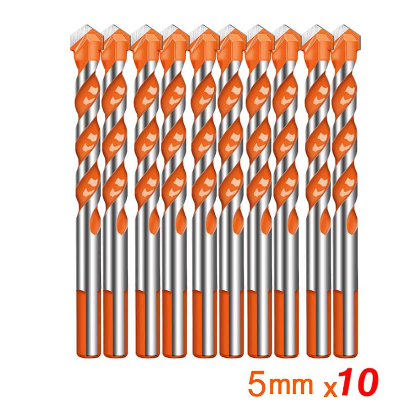 Ultimate Brill Bits Multi-Material Triangle Drill Bit Diamond Set for Tile Concrete Brick Glass Plastic Wood Stone 3-12mm