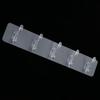 3/5/6 Row Transparent Bathroom Accessories Seamless Door Hook Storage Rack Wall Hooks Coat Hanger