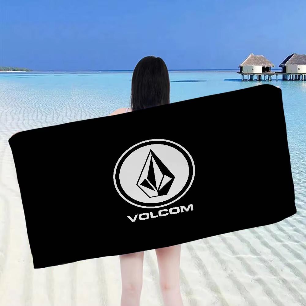 Volcoms Anime Logo Beach Swimming Towel Soft Absorbent Towel Gifts for Kids Travel Camping Gym