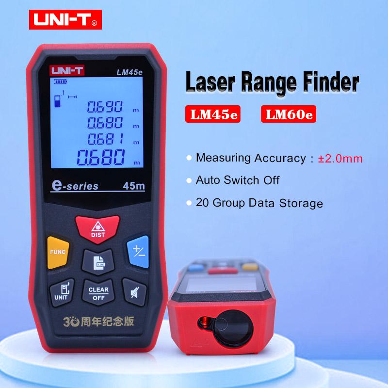 UNI-T LM45E/LM60E Digital Laser Distance Meter 45m 60m/147ft 196ft ...