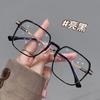 Trendy Women's Light-Changing Transparent Myopia Glasses with Slim Big Frame